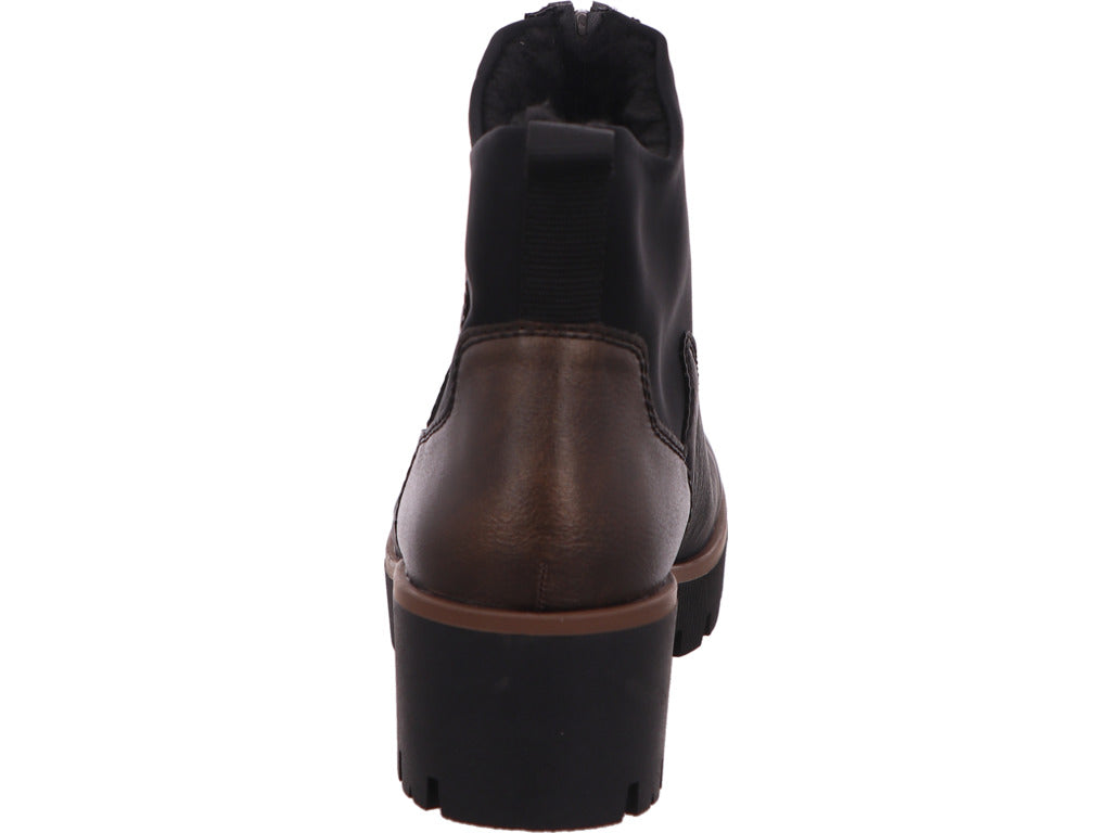 Rieker Damen Stiefel  in schwarz-bunt-kombiniert