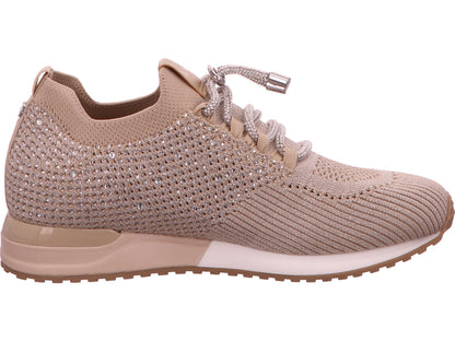 La Strada damessneakers in een beige en veelkleurige combinatie.