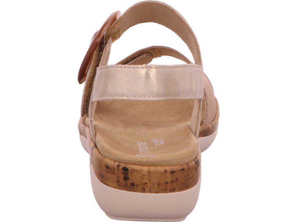Remonte Damen Sandalette  in beige-kombiniert