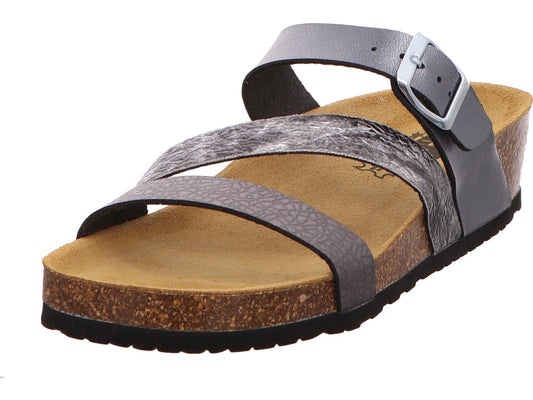 Longo Damen Pantolette  in dunkelgrau