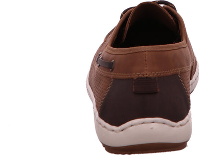 Rieker Herren Halbschuh  in braun-kombiniert