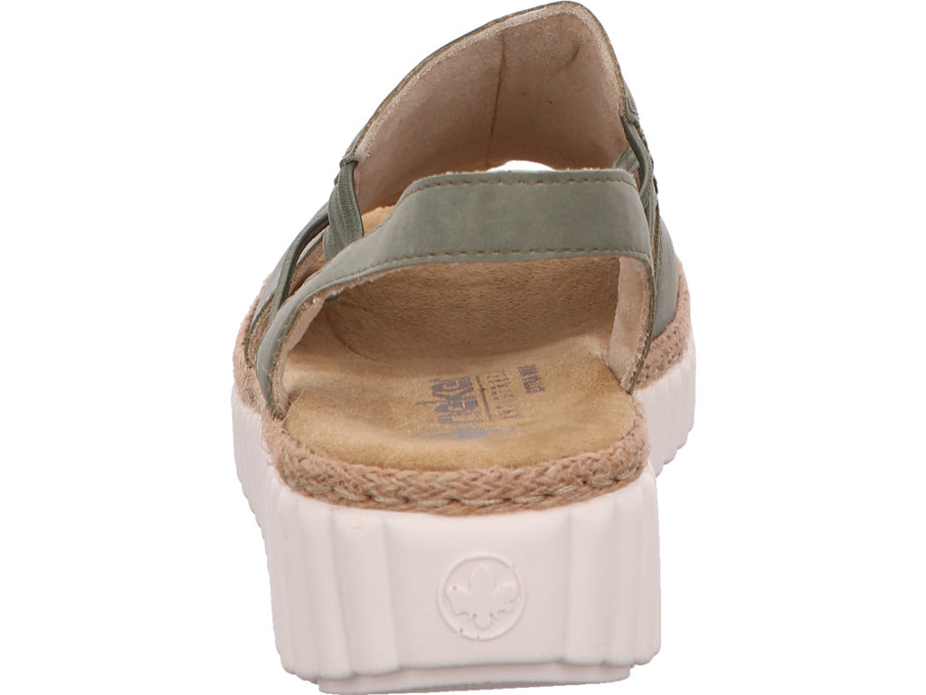 Rieker Damen Sandalette  in grün
