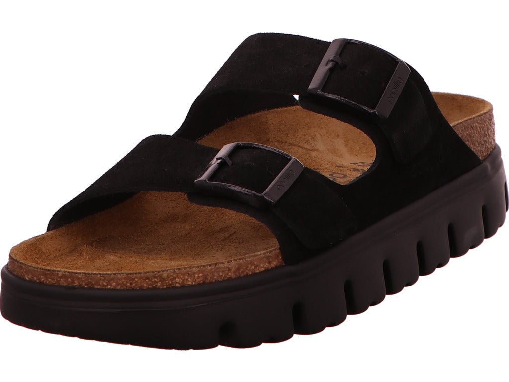 Birkenstock Arizona platform sandaal voor dames in zwart