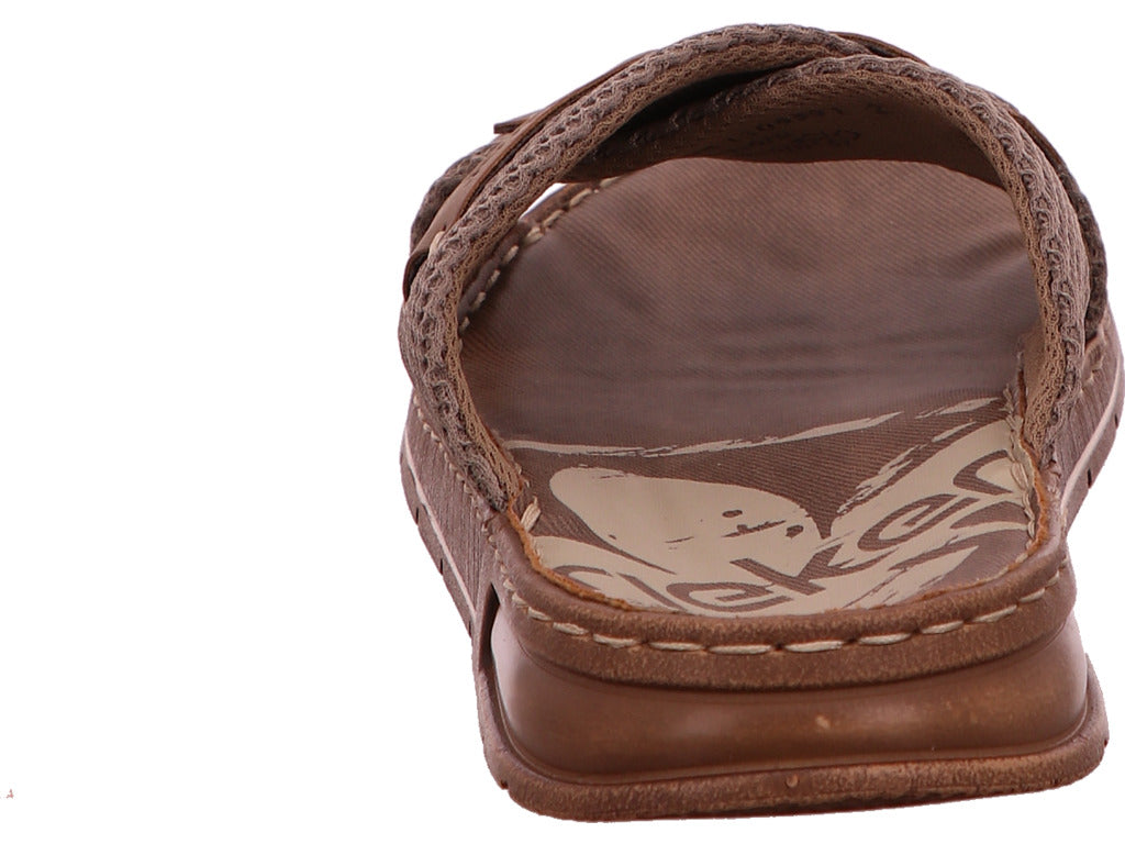 Rieker herenmuiltjes in beige-multicolor combinatie