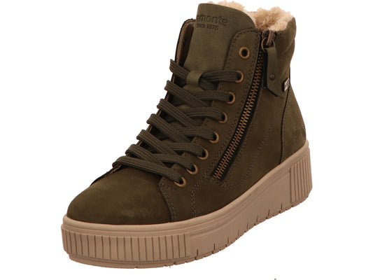 Remonte dameslaarzen in donkergroen