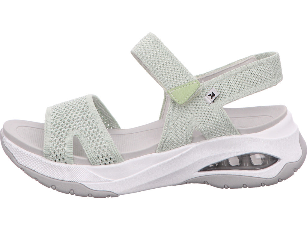Rieker Damen Sandalette  in grün-bunt-kombiniert