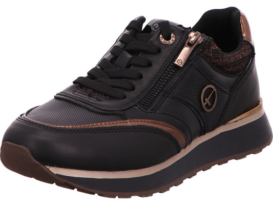 Tamaris Damen Sneaker  in schwarz-bunt-kombiniert