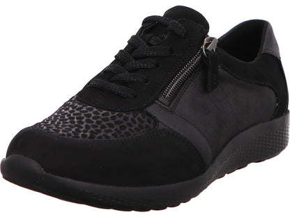 Waldläufer Damen Schnürschuh M-Ira in schwarz