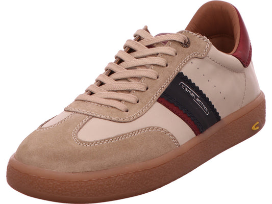 Camel Active herensneakers in een beige en veelkleurige combinatie.