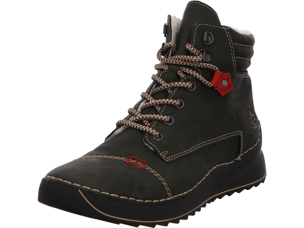 Rieker Damen Stiefel  in grün-bunt-kombiniert