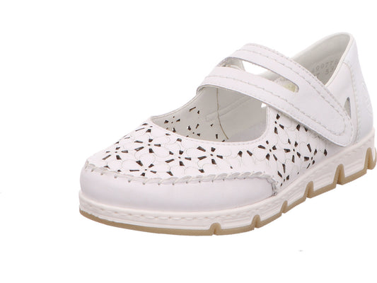 Rieker Damen Slipper  in weiß