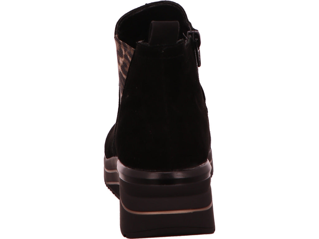 Remonte Damen Stiefel  in schwarz-bunt-kombiniert