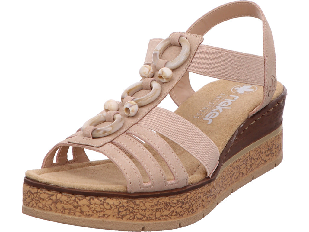 Rieker Damen Sandalette  in rose