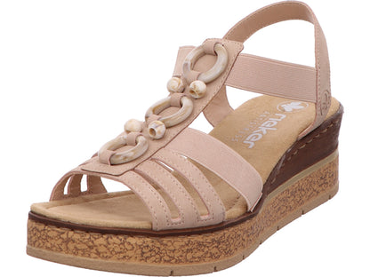 Rieker Damen Sandalette  in rose