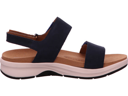 Josef Seibel Damen Sandalette Estelle 04 in blau-bunt-kombiniert