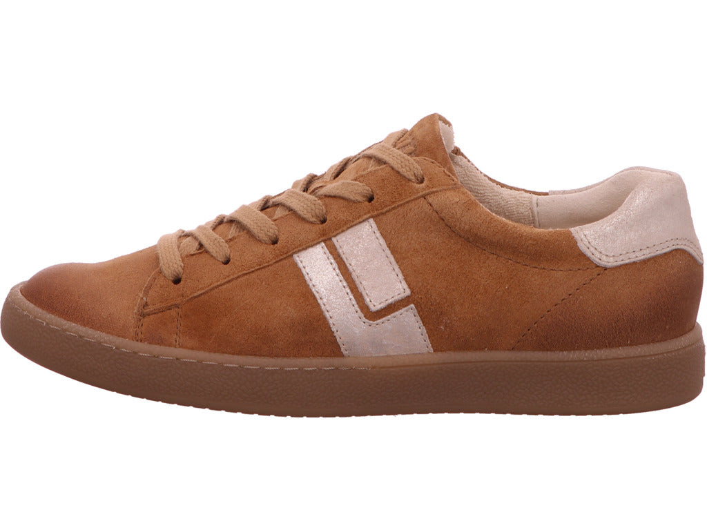 Paul Green damessneakers in een bruin-meerkleurige combinatie.