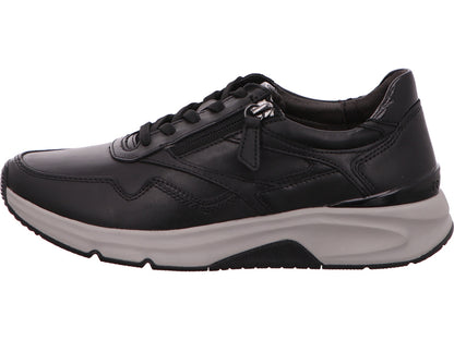 Gabor Comfort damesschoen met vetersluiting in zwart