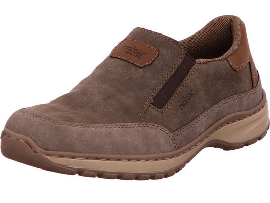 Rieker Herren Slipper  in grau-bunt-kombiniert