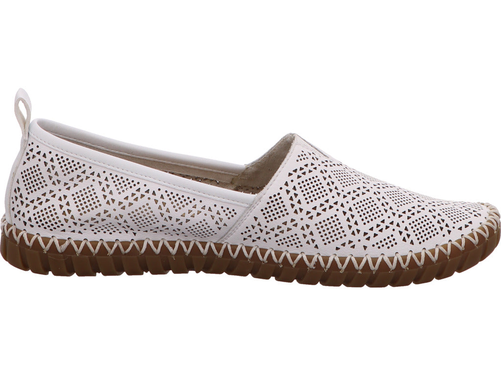 Rieker Damen Slipper  in weiß