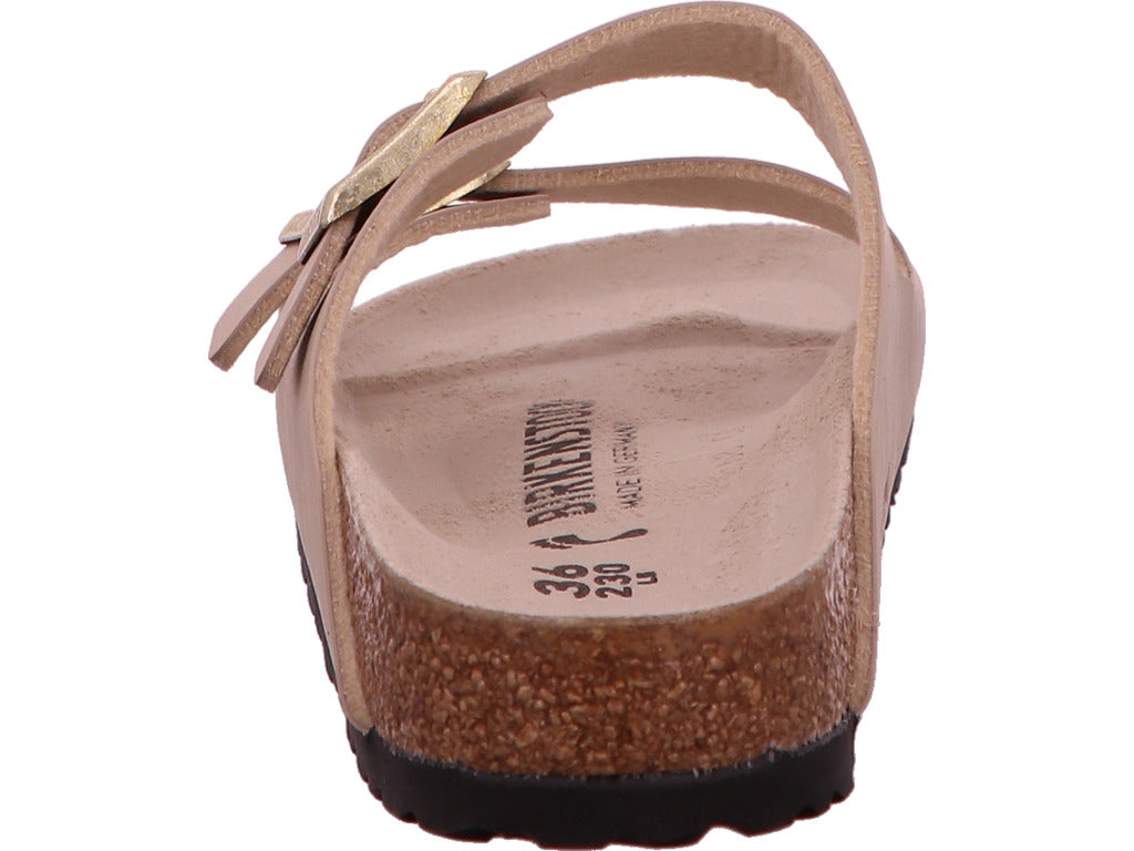 Birkenstock Damen Pantolette Arizona in beige-bunt-kombiniert