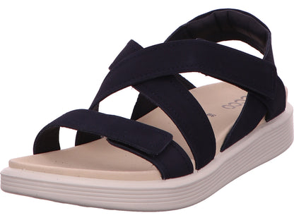 Ecco Damen Sandalette Soft Sandal W Cross in dunkelblau