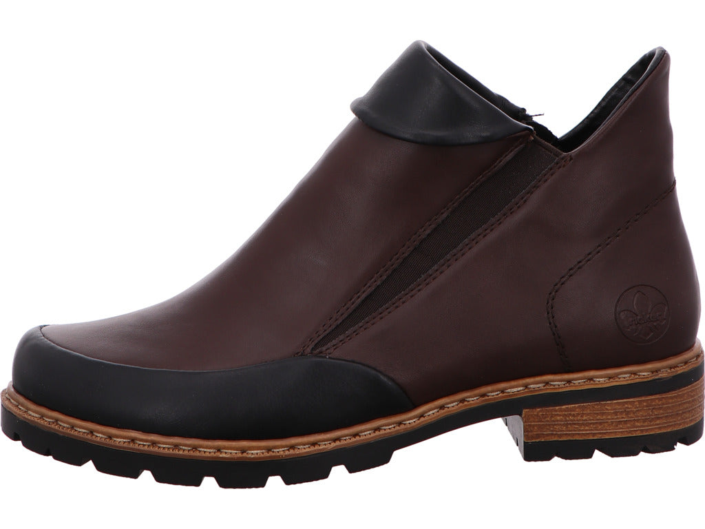 Rieker Damen Stiefel  in braun-bunt-kombiniert