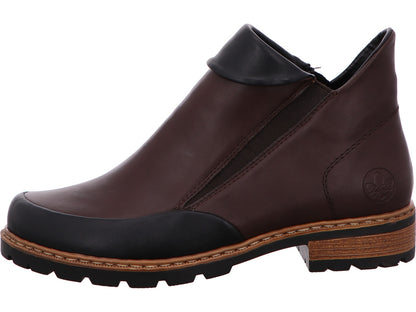 Rieker Damen Stiefel  in braun-bunt-kombiniert