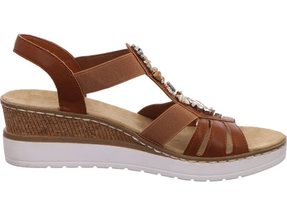 Rieker Damen Sandalette  in hellbraun