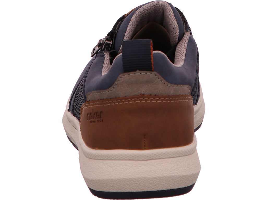 Rieker Herren Sneaker  in blau-bunt-kombiniert