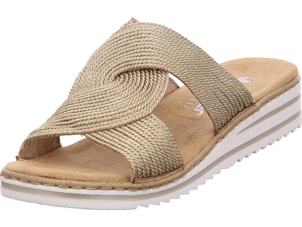 Rieker Damen Pantolette  in gold