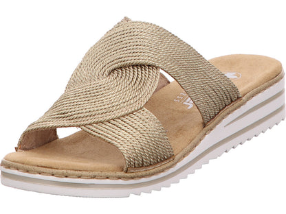 Rieker Damen Pantolette  in gold