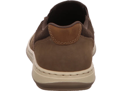 Rieker Herren Slipper  in braun-bunt-kombiniert