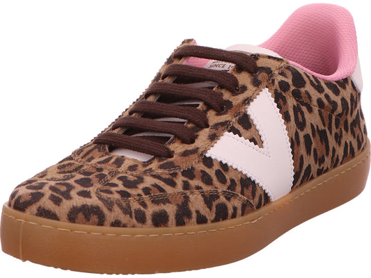 Victoria damessneakers in een combinatie van bruin en meerdere kleuren.