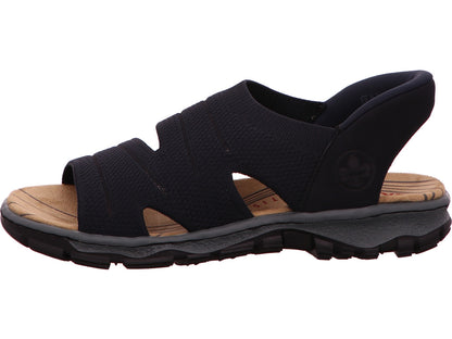 Rieker Damen Sandalette  in blau-kombiniert