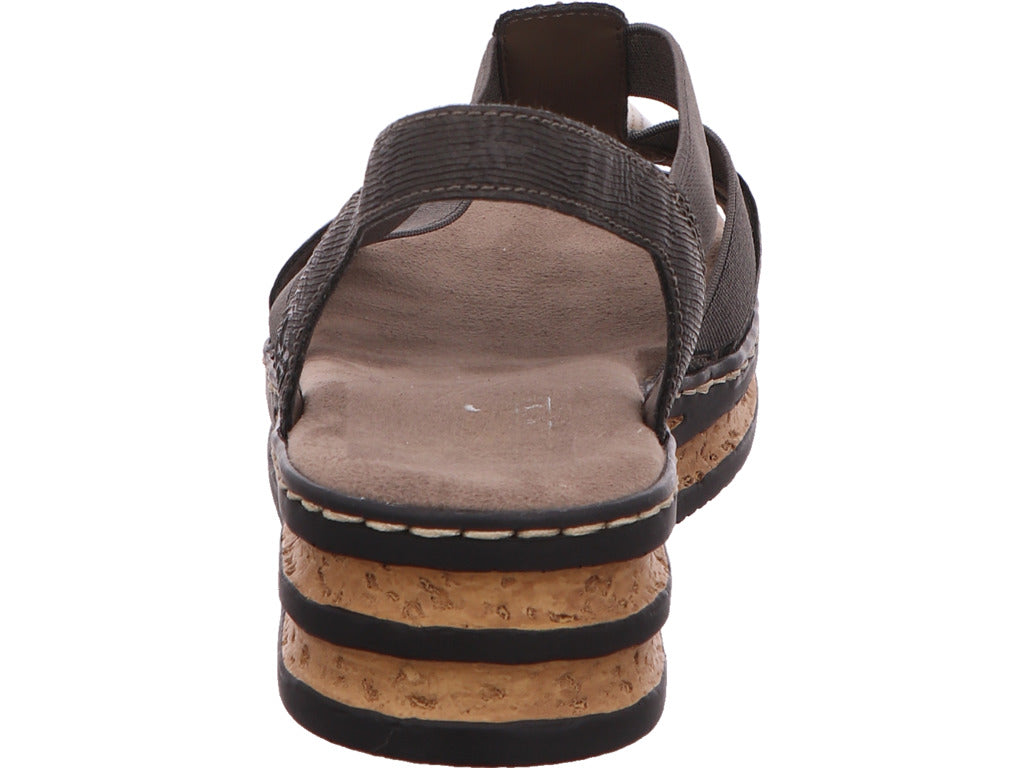 Rieker Damen Sandalette  in grau