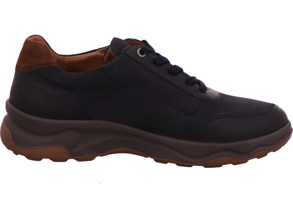 Waldläufer Herren Halbschuh H-Max in blau-kombiniert