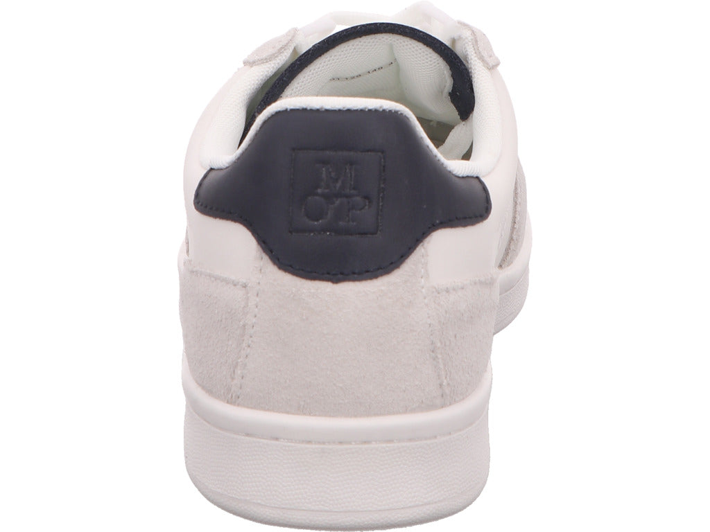 Marc O'Polo herensneakers in een wit-meerkleurige combinatie.