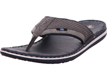 Rieker Herren Pantolette  in grau-bunt-kombiniert