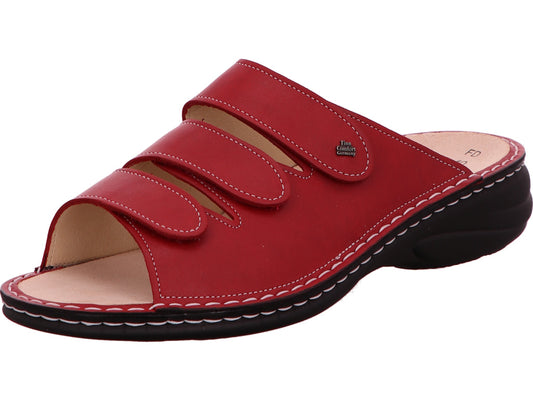 Finn Comfort Damen Pantolette Hellas in rot
