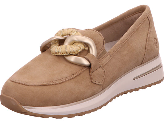 Remonte Damen Slipper  in dunkelbeige