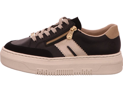 Rieker Damen Sneaker  in schwarz-bunt-kombiniert