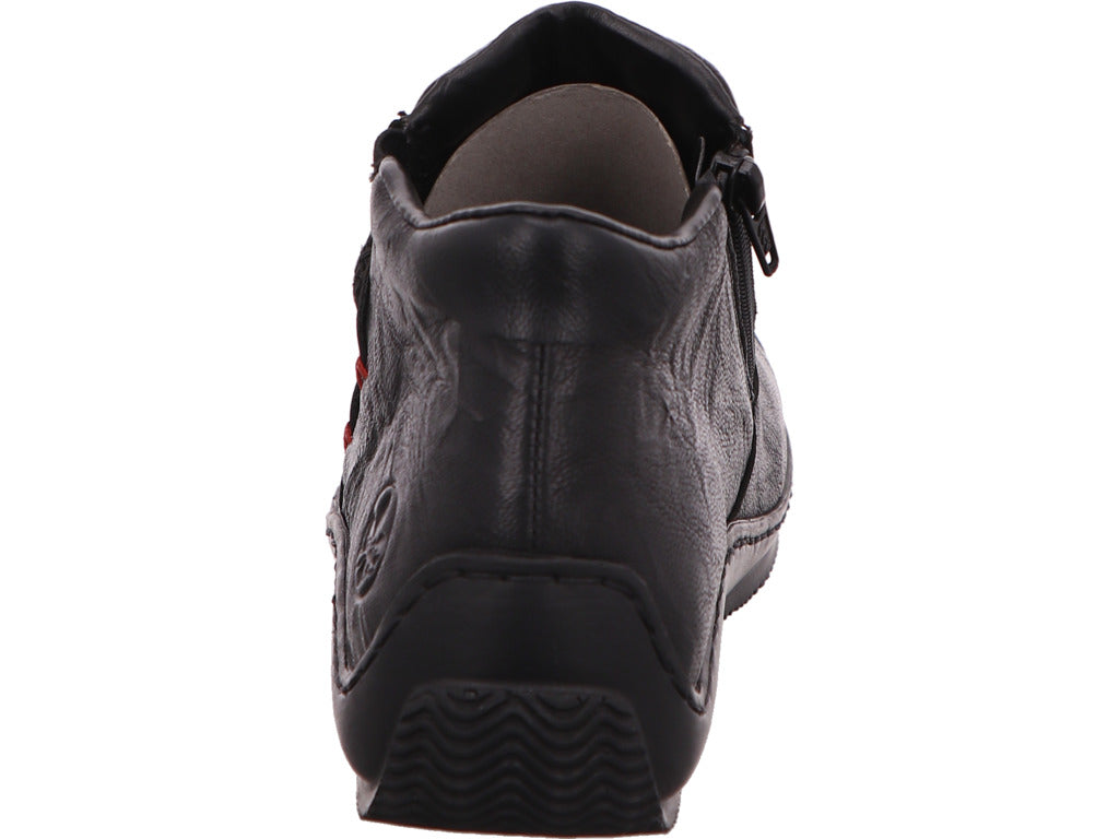 Rieker Damen Stiefel  in schwarz-bunt-kombiniert