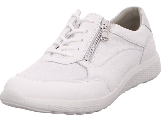 Waldläufer damesschoen K-Kalea met veters in een wit-multicolor combinatie