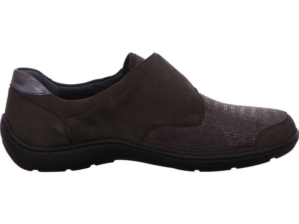 Waldläufer damesslippers Henni in grijs-gecombineerd