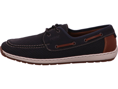 Rieker Herren Halbschuh  in blau-bunt-kombiniert