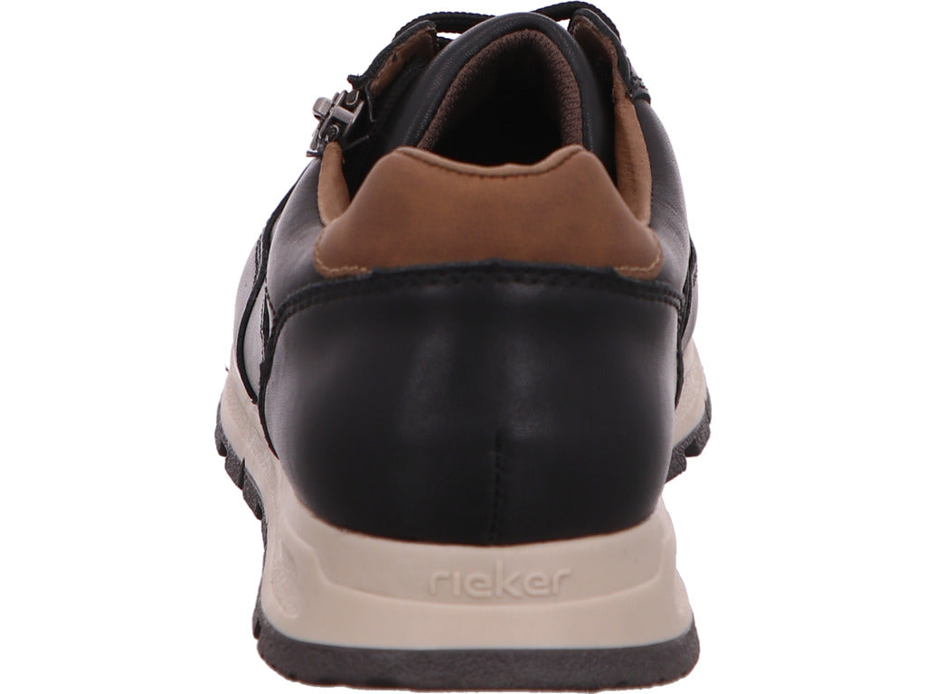 Rieker Herren Halbschuh  in schwarz-bunt-kombiniert