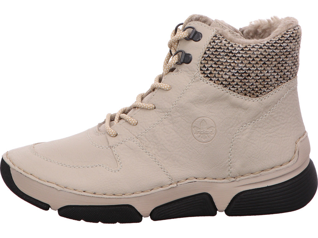 Rieker Damen Stiefel  in weiß-bunt-kombiniert