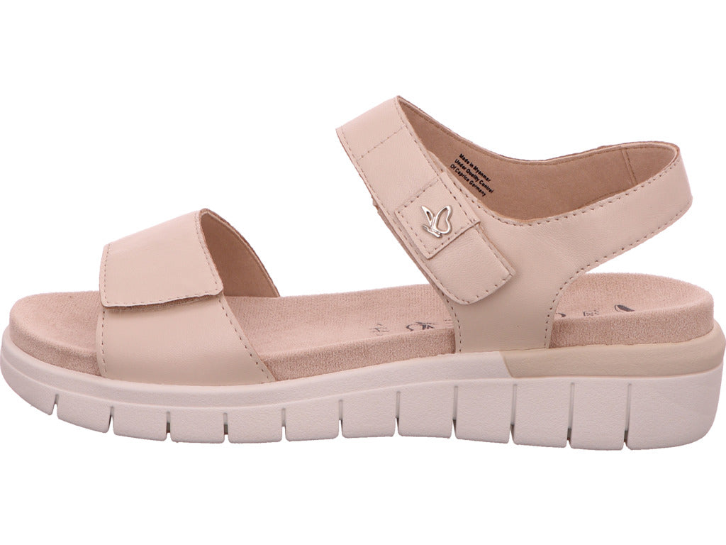 Caprice Damen Sandalette  in beige-bunt-kombiniert