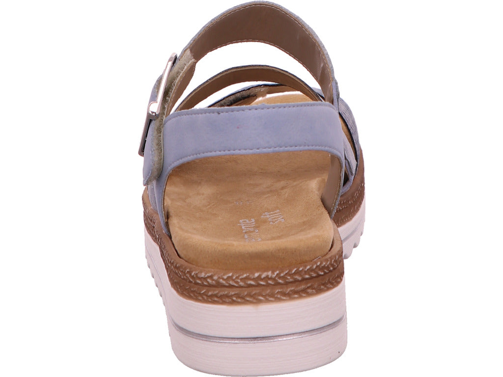Remonte Damen Sandalette  in blau-kombiniert