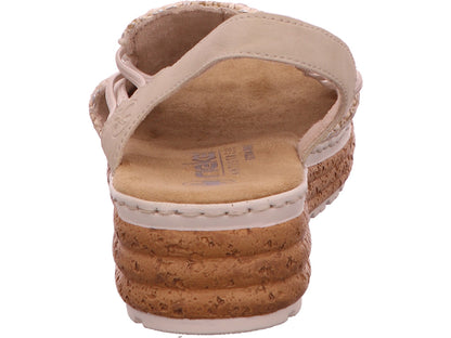 Rieker Damen Sandalette  in beige-bunt-kombiniert